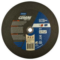 10″ × 0.09375″ × 5/8″ Gemini Stationary Saw Type 01 Straight Cut-Off Wheel Aluminum Oxide - Caliber Tooling