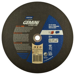 10″ × 0.09375″ × 5/8″ Gemini Stationary Saw Cut-Off Wheel Aluminum Oxide - Caliber Tooling