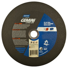 10″ × 7/64″ × 1″ Gemini Chopsaw Type 01 Straight Cut-Off Wheel Aluminum Oxide - Caliber Tooling