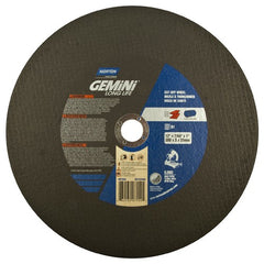 12″ × 7/64″ × 1″ Gemini Chopsaw Type 01 Straight Cut-Off Wheel Aluminum Oxide - Caliber Tooling