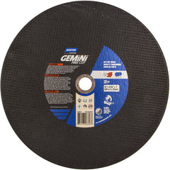 14″ × 3/32″ × 1″ Gemini Chopsaw Cut-Off Wheel Aluminum Oxide - Caliber Tooling