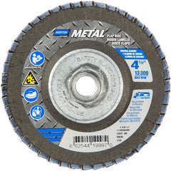 ‎4-1/2 × 5/8 - 11″ Metal Fiberglass Conical Flap Disc Type 29 80 Grit R828T Zirconia Alumina - Caliber Tooling