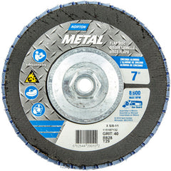 ‎7 × 5/8 - 11″ Metal Fiberglass Conical Flap Disc Type 29 P40 Grit R828 Zirconia Alumina - Caliber Tooling