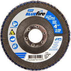 ‎4-1/2 × 7/8″ BlueFire Fiberglass Conical Flap Disc Type 29 P36 Grit R884P Zirconia Alumina - Caliber Tooling