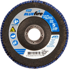 5 × 7/8″ BlueFire Fiberglass Conical Flap Disc Type 29 P60 Grit R884P Zirconia Alumina - Caliber Tooling