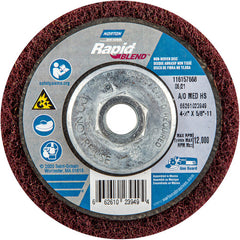 ‎4-1/2″ × 5/8″-11 Rapid Prep Depressed Center Finishing Wheel 150-180 Grit Aluminum Oxide - Caliber Tooling