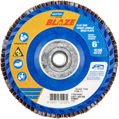 ‎6 × 5/8 - 11″ Blaze Plastic Flat Flap Disc Type 27 40 Grit R980P Premium Ceramic Alumina - Caliber Tooling