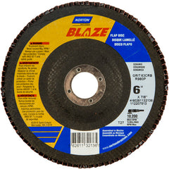 6″ × 7/8″ 60 Grit Type 27 Blaze Flap Disc - Caliber Tooling