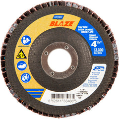 ‎4-1/2 × 7/8″ Blaze Fiberglass Conical Flap Disc Type 29 36 Grit R980P Premium Ceramic Alumina - Caliber Tooling