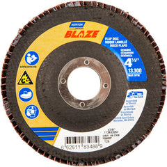 ‎4-1/2 × 7/8″ Blaze Fiberglass Conical Flap Disc Type 29 60 Grit R980P Premium Ceramic Alumina - Caliber Tooling