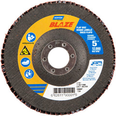 5 × 7/8″ Blaze Fiberglass Conical Flap Disc Type 29 36 Grit R980P Premium Ceramic Alumina - Caliber Tooling