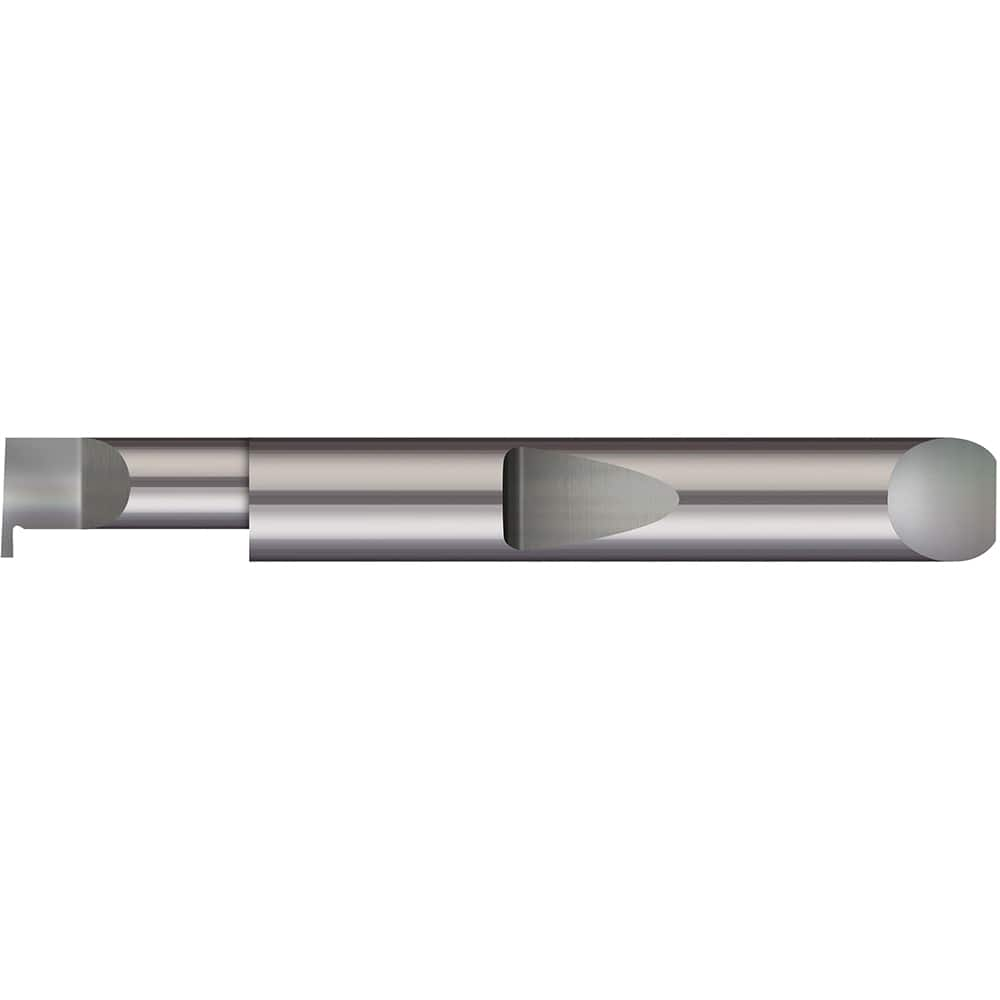 Micro 100 - Grooving Tools; Grooving Tool Type: Retaining Ring ; Material: Solid Carbide ; Shank Diameter (Decimal Inch): 0.2500 ; Shank Diameter (Inch): 1/4 ; Groove Width (Decimal Inch): 0.0250 ; Projection (Decimal Inch): 0.0500 - Exact Industrial Supply