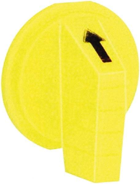 Schneider Electric - 30mm, Yellow, Selector Switch Operating Knob - For Use with Selector Switch - Caliber Tooling