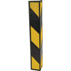 Vestil - 6" Long, Rubber Corner Protectors - Yellow/Black - Caliber Tooling