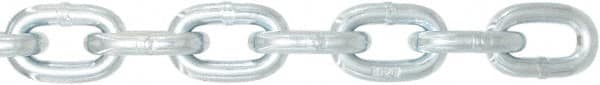 Value Collection - 1/4" Welded High Test Chain - 2,800 Lb Capacity, Grade 40, 150' Long, Zinc Plated Finish - Caliber Tooling