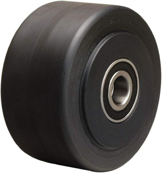 Hamilton - 4 Inch Diameter x 2 Inch Wide, Nylon Caster Wheel - 2,000 Lb. Capacity, 2-1/4 Inch Hub Length, 1/2 Inch Axle Diameter, Precision Ball Bearing - Caliber Tooling