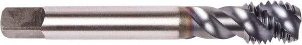 Union Butterfield - 5/8-18 UNF 3 Flute 2B Modified Bottoming Spiral Flute Tap - Powdered Metal, TiCN Finish, 3.937" OAL, Right Hand Flute, Right Hand Thread, Series 1676AP - Caliber Tooling