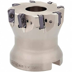 Tungaloy - 2" Cut Diam, 3/4" Arbor Hole, Indexable High-Feed Face Mill - Caliber Tooling