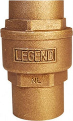 Legend Valve - 1-1/4" Lead Free Bronze Check Valve - Inline, C x C Sweat, 250 WOG - Caliber Tooling