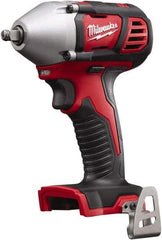 Milwaukee Tool - 3/8" Drive 18 Volt Pistol Grip Cordless Impact Wrench & Ratchet - 0 to 2,200 RPM, 0 to 3,200 BPM, 167 Ft/Lb Torque, Lithium-Ion Batteries Not Included - Caliber Tooling