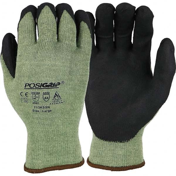 PIP - Size M, ANSI Cut Lvl A6, Nitrile Coated Cut Resistant Gloves - Caliber Tooling