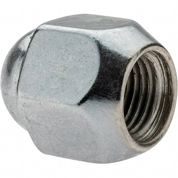 Value Collection - M12-1.25 Chrome Finish Wheel Nut - 19mm Hex, 25mm Overall Length, 60° Seat Angle - Caliber Tooling