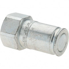 Parker - 3/8-18 NPSF Steel Hydraulic Hose Coupler - 2,500 psi, -6 Hose Size, 3/8" Hose Diam - Caliber Tooling