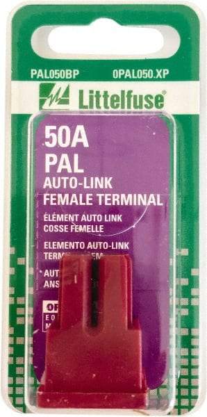 Value Collection - 50 Amp, Automotive Fuse - Red, Littlefuse PAL050 - Caliber Tooling