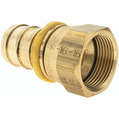 Parker - 1" ID 1-5/16-12 FJIC Barbed Push On Female Fitting - Brass - Caliber Tooling