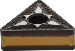 Iscar - TNMG332 PP Grade IC8250 Carbide Turning Insert - TiCN/Al2O3/TiN Finish, 60° Triangle, 3/8" Inscr Circle, 3/16" Thick, 1/32" Corner Radius - Caliber Tooling