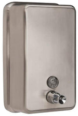 PRO-SOURCE - 40 oz Liquid Hand Soap Dispenser - Stainless Steel, Hanging, Chrome - Caliber Tooling