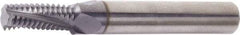 Vargus - 9/16-12 UN, 10.3mm Cutting Diam, 4 Flute, Solid Carbide Helical Flute Thread Mill - Internal Thread, 29.6mm LOC, 83mm OAL, 12mm Shank Diam - Caliber Tooling