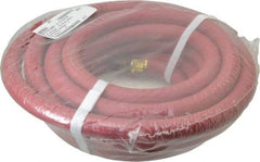 Value Collection - 1/2" ID x 0.812" OD 25' Long Multipurpose Air Hose - MNPT x MNPT Ends, 250 Working psi, 1/2" Fitting, Red - Caliber Tooling