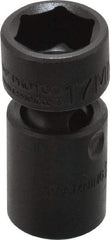 Proto - 3/8" Drive 17mm Standard Universal Impact Socket - 6 Points, 2-3/32" OAL - Caliber Tooling