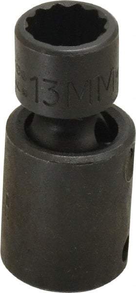 Proto - 3/8" Drive 13mm Deep Universal Impact Socket - 12 Points, 2" OAL - Caliber Tooling