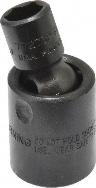 Proto - 3/8" Drive 3/8" Standard Universal Impact Socket - 6 Points, 1-29/32" OAL - Caliber Tooling