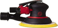 Chicago Pneumatic - 12,000 OPM, 16 CFM Air Consumption, 90 psi Air Pressure, Palm Air Orbital Sander - Round Pad, Hook & Loop Backing, 1/4" Inlet - Caliber Tooling