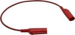 Pomona - Red Electrical Test Equipment Patch Cord - Use with Alligators Test Clips - Caliber Tooling