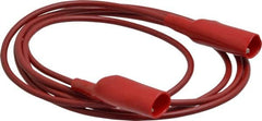 Pomona - Red Electrical Test Equipment Patch Cord - Use with Alligators Test Clips - Caliber Tooling