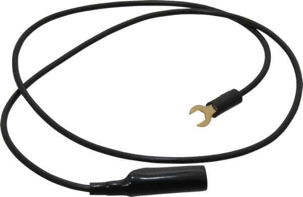 Pomona - Black Electrical Test Equipment Clip - Use with Insulated Spade Lug - Caliber Tooling