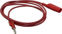 Pomona - Red Electrical Test Equipment Clip - Use with 0.300" Terminal, Banana Plugs - Caliber Tooling