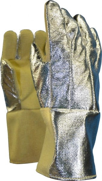 Steel Grip - Size Universal Wool Lined Aluminized Thermonol Welding Glove - Caliber Tooling