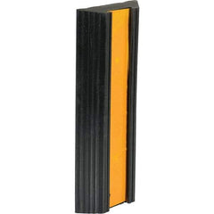 Vestil - 12" Long x 5-1/8" Wide x 1-3/8" High, Bumper Stop - Yellow & Black - Caliber Tooling