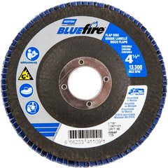 ‎4-1/2″ × 7/8″ 80 Grit Type 29 BlueFire Flap Disc - Caliber Tooling