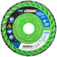 ‎4-1/2 × 7/8″ Gemini Plastic Flat Flap Disc Type 27 P120 Grit R766 Zirconia Alumina - Caliber Tooling