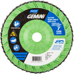 7 × 7/8″ Gemini Plastic Flat Flap Disc Type 27 P60 Grit R766 Zirconia Alumina - Caliber Tooling