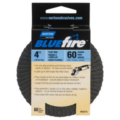 4″ × 5/8″ Flap Disc BlueFire Type 29 Fiberglass Plate 60 Grit - Caliber Tooling