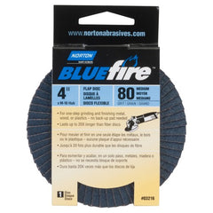 4″ × 5/8″ Flap Disc BlueFire Type 29 Fiberglass Plate 80 Grit - Caliber Tooling