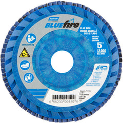 5 × 7/8″ BlueFire Plastic Flat Flap Disc Type 27 P40 Grit R884P Zirconia Alumina - Caliber Tooling