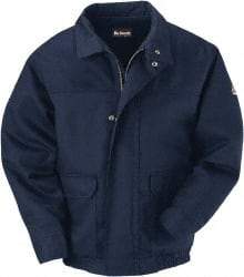 VF Imagewear - Size XL Cold Weather & Flame Resistant/Retardant Jacket - Navy, Cotton & Nylon, Zipper Closure, 48" Chest - Caliber Tooling